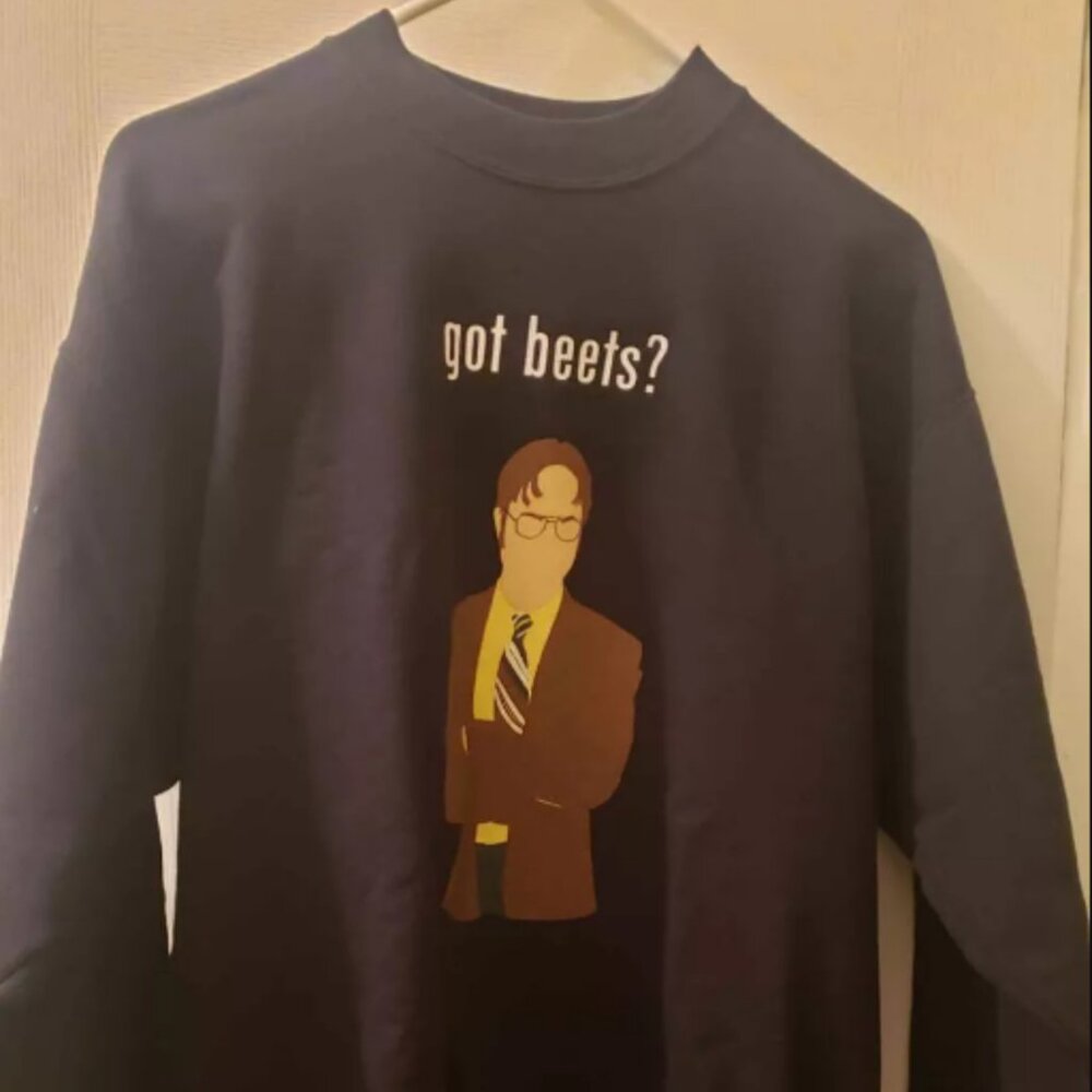 The Office! A Musical Parody Dwight Got Beets? Sweatshirt Size M Pre-Owned